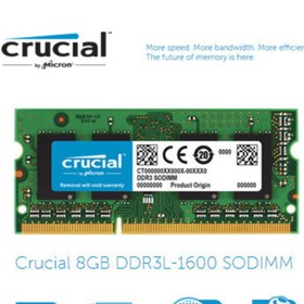 Resim Crucial 8gb Ddr3l-1600 Notebook Bellek 1,35v - Ct102464bf160b.m16pf 