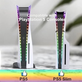 Resim Braventa Collection Gamsurfıng 5/ps5 Ince Için Işık Şeridi, 358 Dıy Modu Ps5 Işık Için 7 Rgb Renk, Rgb Şerit Işık Kiti Ç 