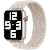 Resim Sones iOS Uyumlu Watch Serisi 145mm Naylon Örgülü Saat Kordonu 9-8-7 41mm / Se 3-se 2-6-se-5-4 40mm / 3-2-1 38mm 