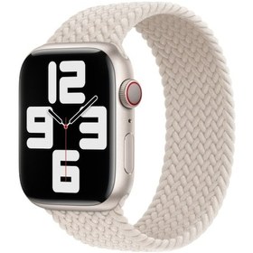 Resim Sones iOS Uyumlu Watch Serisi 145mm Naylon Örgülü Saat Kordonu 9-8-7 41mm / Se 3-se 2-6-se-5-4 40mm / 3-2-1 38mm 