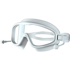 Resim Ranyeek Yetişkin Ve Çocuklar İçin Şeffaf Su Geçirmez Anti-fog Yüzme Gözlüğü Pc Malzeme, Rahat Kullanım, 14.5cm X 6.5cm Boyut, 1 Adet Beyaz 