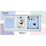 Resim Fujifilm Instax mini 12 Mavi Fotoğraf Makinesi 10'lu Film ve 28'li Mini Albüm Bundle Box 