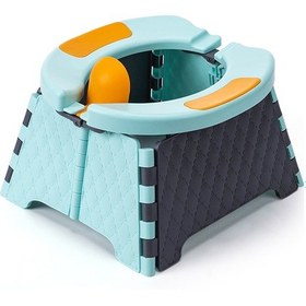 Resim Samdoo Katlanabilir Tuvalet Sandalyesi - Pp+tpe Malzeme, 4 Renk Seçeneği, 30 Adet Poşet Ve Koruyucu İle Taşınabilir İhtiyaç Gereci 