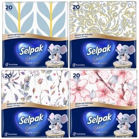 Resim Selpak Deluxe Peçete 20'li X4 