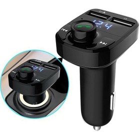 Resim MEZİGARC Tüm Araba Ve Telefonlara Uyumlu Universal Bluetooth Fm Transmitter Cihazı Araç Usb Şarj Soketi 