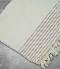 Resim Buldan Işi Kolları Örten Tekli Ve Üçlü Pamuk Dokuma Çekyat Koltuk Örtüsü Takımı 3-3-1-1 Krem-kahve 