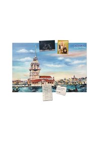 Resim Yapışkanlı Pano/İstanbul, Kız Kulesi 33X48 Cm. 
