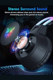 Resim Onikuma Profesyonel Kablolu Mikrofonlu Oyuncu Kulaklığı X15Pro 