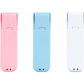 Resim 3pcs Mini Taşınabilir Kat Fan Şarj Ev Elektrik Aletleri Masaüstü Elektrikli Tutun Küçük Hava Soğutucu (Yurt Dışından) 