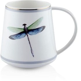 Resim The Mia Dragonfly Green Porselen Kupa KPA0261 340cc 