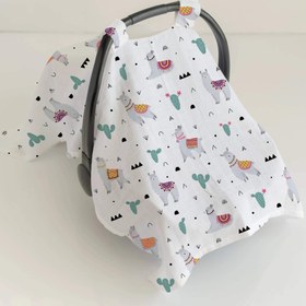 Resim Lama Pamuk Müslin Puset Örtüsü 