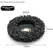 Resim Yifomall Stahl Rost Entferner Schleifblatt 4,5 Zoll - Lack, Holz, Kunststoff & Nylon Polierer 115x22mm 85g 