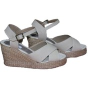 Resim Keten Yazlık Sandalet Hasır (548496917) 