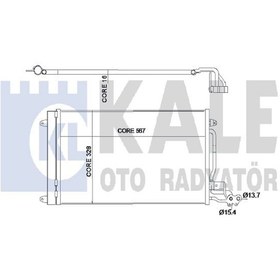 Resim KALE 342395 Klima Radyatoru Kondenser (Vw: Ibiza V-Polo 09- Fabia 10- 1.2-1.2Tsi-1.4-1.2Tdi-1.6Tdi Yeni Polo Hepsine 6R0820411 6R0820411D (WE411327) 