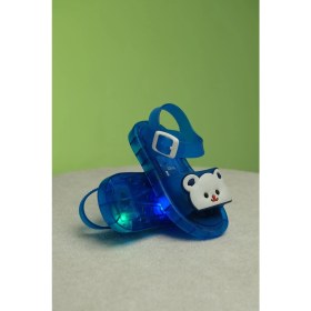 Resim Oksit Eva Işıklı Kaydırmaz Tabanlı Figürlü Unisex Çocuk Sandalet Terlik 