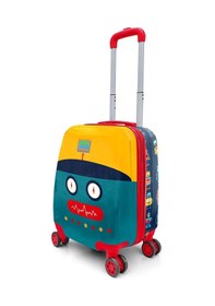 Resim Coral High Kids Lacivert Çivit Robot Desenli Çocuk Valizi 16746 