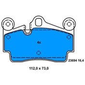 Resim BOSCH 986424741 Fren Balatası Arka Touareg 7L 02- / Q7 4L 06- / Cayenne 02- 18 Inc 