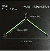 Resim Xuweiwei 2 Adet Fosforlu Paslanmaz Çelik Heddle Split Ring Fırdöndü Balıkçılık Seti 11cm 
