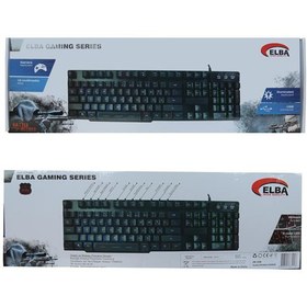 Resim Elba EK-258 Q Usb Siyah 3 Renk Led Kablolu Gaming Işıklı Klavye 