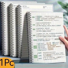 Resim 80 sayfa ve 160 sayfa olan kalın kağıttan yapılmış A5 Grid Notebook, Ofis, Not Alma, Çizim, Taslak, Takvim, Çizim ve Yazma Malzemeleri için uygun olan güzel bir A5 spiral notebook 