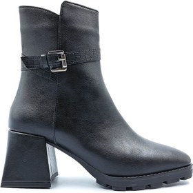 Resim London & London Topuklu Kadın Siyah Bot Bootie L6207 