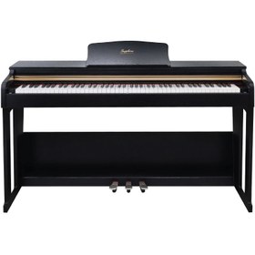 Resim JWIN SDP-214 Çekiç Aksiyonlu 88 Tuşlu Dijital Piyano Siyah 