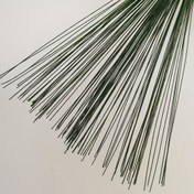 Resim 26# Kağıt Sarılı Demir Tel, Beyaz ve Yeşil, 100 adet, 20 cm uzunluğunda 