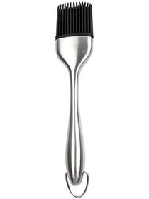 Resim Trendooze Paslanmaz Çelik Saplı Silikon Fırça - Yüksek Isıya Dayanıklı, Barbekü İçin 