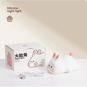 Resim Trendooze Zürafa Silikon Uyku Pat Lambası Gece Işık Zamanlayıcı Usb Beyaz Beyaz 