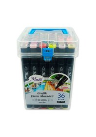 Resim Masis Çift Taraflı Twin Grafik Marker Kalem Seti 36 Renk 