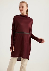 Resim COOL-TECH Kanguru Cepli Quick Dry Eşofman Üstü - Bordo - L 