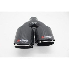 Resim Akrapovic Akrapoviç Çiftli Karbon Egzoz Ucu 2x100 Parlak Sağ 