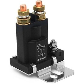 Resim Singree Çift Pil Kullanımı İçin Metal Gövdeli 12v/24v Röle, 500a Akım, 7.2w Bobin Gücü, Siyah 