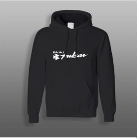 Resim Bajaj Pulsar Yazılı Siyah Sweatshirt Modeli 