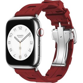 Resim Watch 44mm Spor Görünümlü Clo Krd-94 Silikon Kordon-koyu Kırmızı 