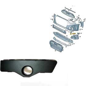 Resim Audi A4 Ön Tampon Panjur Braket Yuvası Sol S-line 2020 Sonrası Uyumlu 