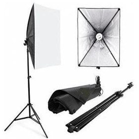 Resim Refleks 50x70 cm Softbox Tek Duylu Sürekli Işık Seti Ampul Hariç 