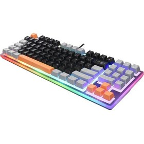 Resim Acer Emachines, Eak216, Siyah, Usb Kablolu, Rainbow Backlight, Membran Renkli Tuşlar, Türkçe Q, 90 Tuşlu, Gaming Klavye 12934554 