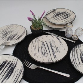 Resim Anka 25 Cm Seramik Servis Tabağı 6 Adet 