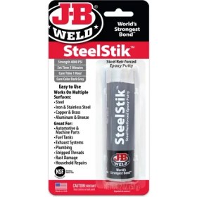 Resim Jb Weld Steelstik™ Epoksi Macun - 2 Oz Metal Yapıştırıcı Paslanma Yapmayan Epoksi Yapıştırıcı 