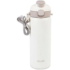 Resim Diller Vagonlife Dıller Paslanmaz Çelik Pipetli/pipetsiz Kullanım Matara/termos 9073 700ml Whıte Beyaz 