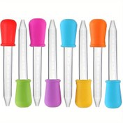 Resim 1/3/5 adet, Sıvı Damlatıcı, 0.17oz Silikon Sıvı Damlatıcı, Sıvı Transfer Damlatıcı, Boğulmayı Önleyici Yemek İlaçları, Damlama Yapıştırma Yardımcı Aracı, Kullanışlı Araçlar Mutfak Aksesuarları 
