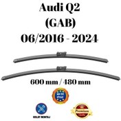 Resim Audi Q2 Gab 2016 2017 2018 2019 2020 2021 2022 2023 2024 Uyumlu Ön Cam Muz Tipi Silecek Süpürgesi Seti 60/48cm Silbak 