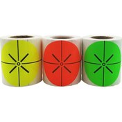 Resim Kendinden Yapışkanlı Hedef Çıkartmaları Açık Hava Antrenman Kağıdı Çıkartmaları Sarı 3 İnç Diğer 