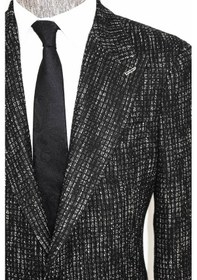 Resim Wessi Desenli Slim Fit Spor Siyah Erkek Ceket - Wessi Siyah 