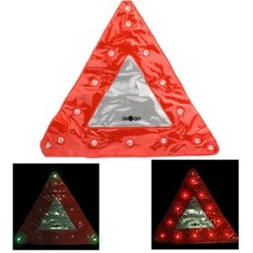 Resim Sones 15 Led Üçgen Acil Araç Uyarı Güvenliği Trafik İşareti Kırmızı Kırmızı 