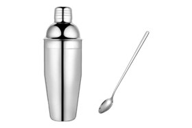 Resim Feyza Design Kokteyl Yapım Seti 2'li Metal Shaker ve Bar Kaşığı ile Eğlenceyi Yaratın 