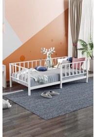 Resim Montessori, Bebek Ve Çocuk Karyolası 90x190 Cm, Beyaz Renk 603987 