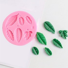 Resim 1 Adet, 6 Bölmeli Küçük Yapraklar Aromaterapi Mum Silikon Kalıp, Mum Kalıbı Sabun Kalıbı Kil Kalıbı DIY Yapımı El Sanatları Süslemeleri Için 