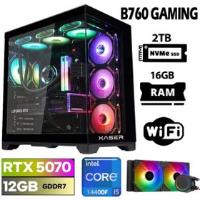 Resim XASER Lexus x180 i5 14400F 16GB DDR5 Ram 2TB M.2 NVMe SSD 12GB RTX5070 Sıvı Soğutmalı Oyuncu Bilgisa 
